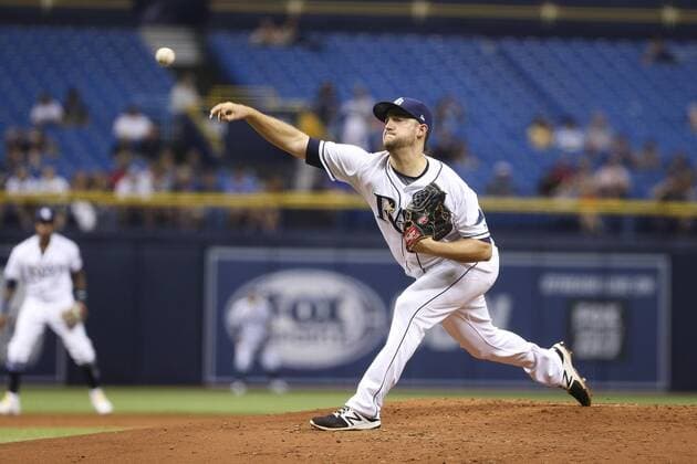 May 9, 2017 - St. Petersburg, Florida, U.S. - WILL VRAGOVIC Times.Tampa Bay Rays starting pitcher Matt Andriese (35) throwing in the second inning of the game between the Kansas City Royals and the Tampa Bay Rays at Tropicana Field in St. Petersburg, Fla. on Tuesday, May 9, 2017. Florida News - May 9, 2017 - ZUMAs70_ 20170509_zan_s70_042 Copyright: xWillxVragovicx