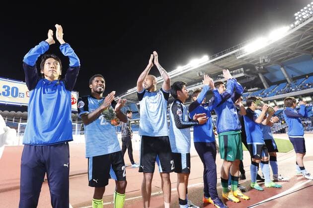 Kawasaki Frontale team group Mannschaftsbild Totale MARCH 9, 2017 - Football Soccer : 2017 AFC Champions League Group G match between Kawasaki Frontale - Eastern SC at Kawasaki Todoroki Stadium, Kanagawa, Japan. Noxthirdxpartyxsales  (umqa051878)