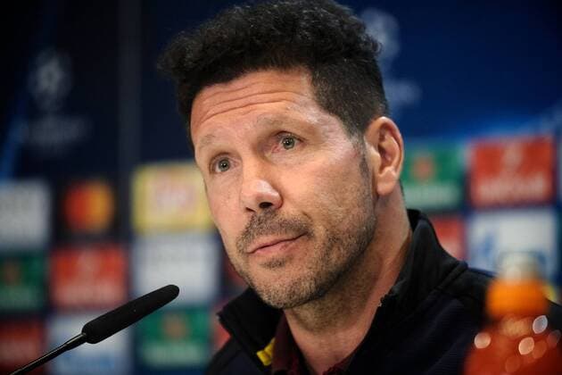 09.05.2017, Estadio Vicente Calderon, Madrid, ESP, UEFA CL, Atletico Madrid vs Real Madrid, Halbfinale, Rueckspiel, Pressekonferenz, im Bild Atletico Madrid manager Diego Simeone Atletico Madrid manager Diego Simeone during Pressconference before the UEFA Champions League semi final, 2nd leg match between Atletico Madrid and Real Madrid at the Estadio Vicente Calderon in Madrid, Spain on 2017 05 09. Madrid EP_FIL