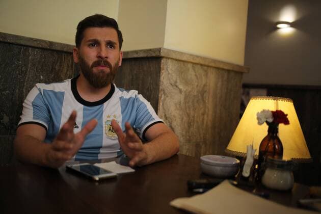 Reza Parastesh is an Iranian young man who has been very popular and famous these days due to his resemblance to Argentina professional footballer Lionel Messi.  Copyright: xMohammadxKhodabakhshx