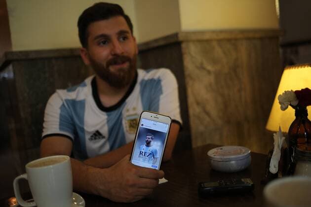 Reza Parastesh is an Iranian young man who has been very popular and famous these days due to his resemblance to Argentina professional footballer Lionel Messi.  Copyright: xMohammadxKhodabakhshx