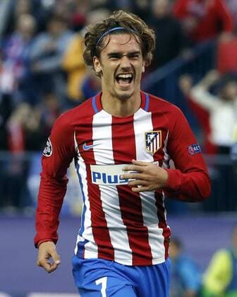 Atletico de Madrid s French striker Antoine Griezmann jubilates the first goal of the team during the UEFA Champions League semifinal second leg match between Atletico de Madrid and Real Madrid at the Vicente Calderon stadium, in Madrid, Spain, 10 May 2017. ATLETICO MADRID VS. REAL MADRID !ACHTUNG: NUR REDAKTIONELLE NUTZUNG!  Copyright: xBallesterosx MAD001 20170510-636300475112133410