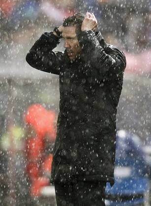 Fußball, CL, Atletico Madrid - Real Madrid Atletico de Madrid s coach Diego Pablo Cholo Simeone during Champions League 2016 2017 Semi-finals 2nd leg match. May 10,2017.  (20170510252)