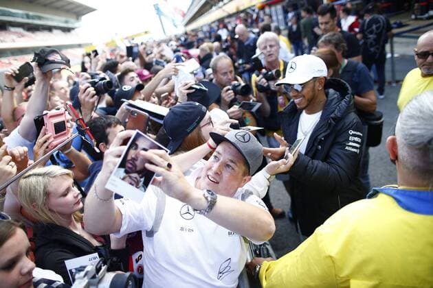 Motorsports: FIA Formula One World Championship WM Weltmeisterschaft 2017, Grand Prix of Spain, 44 Lewis Hamilton (GBR, Mercedes AMG Petronas F1 Team), Barcelona Spain xHOCHxZWEIx