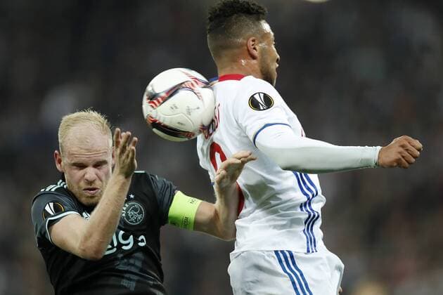 (L-R) Davy Klaassen of Ajax, Corentin Tolisso of Olympique Lyonnaisduring the UEFA Europa League semi final match between Olympique Lyonnais and Ajax Amsterdam at Stade de Lyon, on May 11, 2017 in Lyon, The Netherlands Olympique Lyon v Ajax UEFA Europa League 2016 2017 xVIxxIVx 7769119