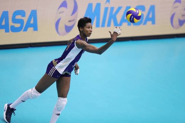 Kenia Carcaces (VOL), MAY 12, 2017 - Volleyball : 2017 FIVB Volleyball Women s Club World Championship WM Weltmeisterschaft match between Volero Zurich 3-0 Osasco Volei Clube in Kobe, Japan.  (iwpa014618)