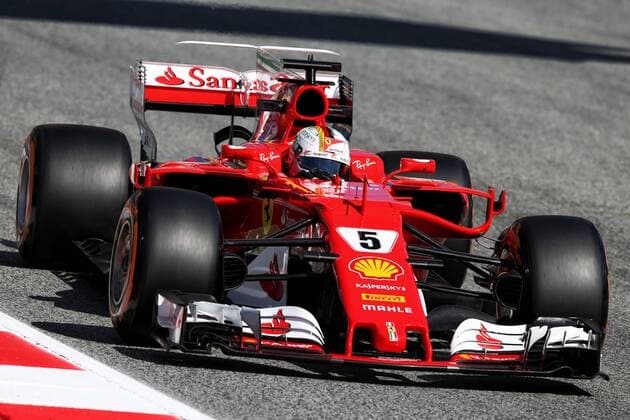 Spanish Grand Prix, Barcelona 11 - 14 May 2017 Sebastian Vettel (GER) Ferrari SF70H. 12.05.2017. 