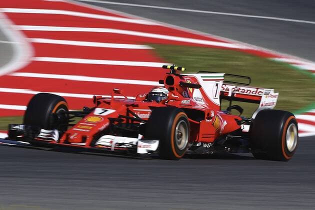 Finnish Formula One driver Kimi Raikkonen, Ferrari, steers his car during the first free training session at Barcelona-Catalonia racetrack in Montmelo, Catalonia, northeastern Spain, 12 May 2017. Grand Prix of Spain will take place on 14 May 2017. FREE TRAINING SESSION !ACHTUNG: NUR REDAKTIONELLE NUTZUNG!  Copyright: xALEJANDROxGARCÍAx 20170512-636301915279776010