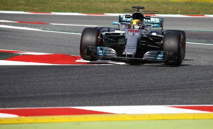 Motorsports: FIA Formula One World Championship WM Weltmeisterschaft 2017, Grand Prix of Spain, 44 Lewis Hamilton (GBR, Mercedes AMG Petronas F1 Team), Barcelona Spain xHOCHxZWEIx