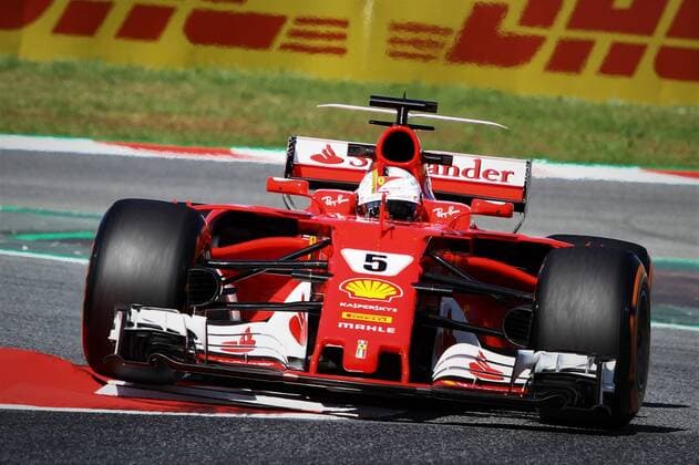 Bilder des Tages - SPORT Sebastian Vettel, Scuderia Ferrari, formula 1 GP, Spanien in Barcelona 12.05.2017 Photo:mspb Fabian Werner Sebastian Vettel, formula 1 GP, Spanien