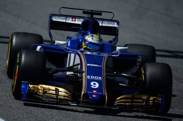 170512 MONTMELO, SPAIN - MAY 12: Marcus Ericsson of Sweden driving the (9) Sauber F1 Team Sauber C36 Ferrari on track during practice for the Spanish Formula One Grand Prix at Circuit de Catalunya on May 12, 2017 in Montmelo, Spain. inför Spaniens Grand Prix den 12 maj 2017 i Barcelona.  Copyright: PATRIKxLUNDIN BB170512BB080