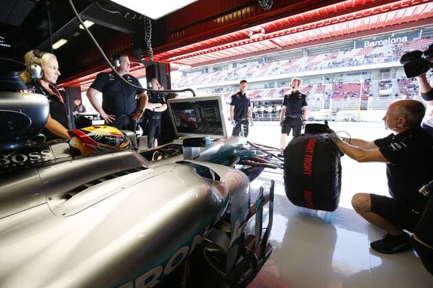 Motorsports: FIA Formula One World Championship WM Weltmeisterschaft 2017, Grand Prix of Spain, 44 Lewis Hamilton (GBR, Mercedes AMG Petronas F1 Team), Barcelona Spain xHOCHxZWEIx