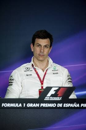 May 12th 2017, Circuit de Barcelona, Catalunya, Spain; Spanish Formula One Grand Prix; Friday Practice; Toto Wolff, Executive Director and the managing partner of Mercedes-Benz, during the press conference PK Pressekonferenz xPabloxGuillenx  ActionPlus11878459