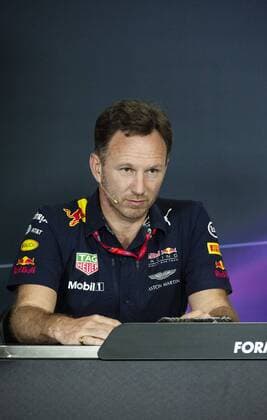 May 12th 2017, Circuit de Barcelona, Catalunya, Spain; Spanish Formula One Grand Prix; Friday Practice; Christian Edward Johnston Horner, Team Principal of the Red Bull Racing Formula One team during the press conference PK Pressekonferenz xPabloxGuillenx  ActionPlus11878462
