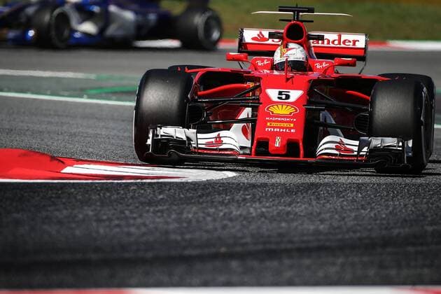 Spanish Grand Prix, Barcelona 11 - 14 May 2017 Sebastian Vettel (GER) Ferrari SF70H. 12.05.2017. 