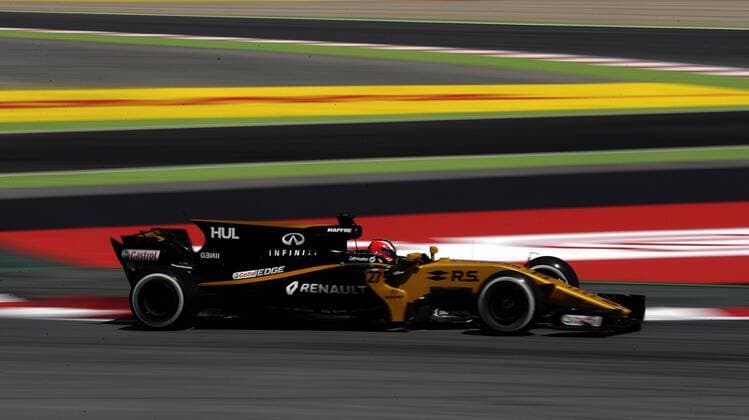 German Formula One driver Nico Hülkenberg from Renault in action during the third training session at the Circuit de Barcelona-Catalunya in Montmelo, near Barcelona, northeastern Spain, 13 May 2017. The 2017 Formula One Grand Prix of Spain will take place on 14 May 2017. Formula One Grand Prix of Spain !ACHTUNG: NUR REDAKTIONELLE NUTZUNG!  Copyright: xALBERTOxESTEVEZx 20170513-636302801902327826