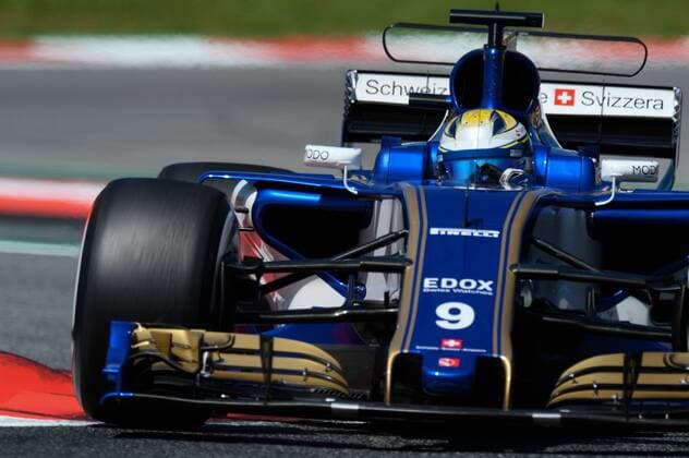 MONTMELO, SPAIN - MAY 13: Marcus Ericsson of Sweden driving the (9) Sauber F1 Team Sauber C36 Ferrari on track during final practice for the Spanish Formula One Grand Prix at Circuit de Catalunya on May 13, 2017 in Montmelo, Spain. Inför Spaniens Grand Prix den 13 maj 2017 i Barcelona.  Copyright: PatrikxLundin BB170513BB102