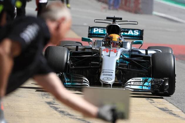 May 13th 2017, Circuit de Barcelona, Catalunya, Spain; Spanish Formula One Grand Prix, qualifying sessions; Lewis Hamilton - Mercedes AMG Petronas F1 W08 EQ Energy+. xLeannexBoonx  ActionPlus11878828