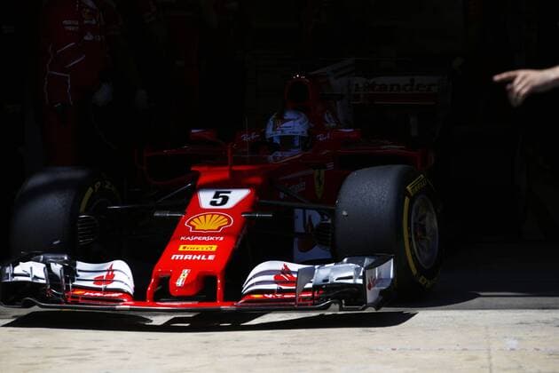 Motorsports: FIA Formula One World Championship WM Weltmeisterschaft 2017, Grand Prix of Spain, 5 Sebastian Vettel (GER, Scuderia Ferrari), Barcelona Spain xHOCHxZWEIx