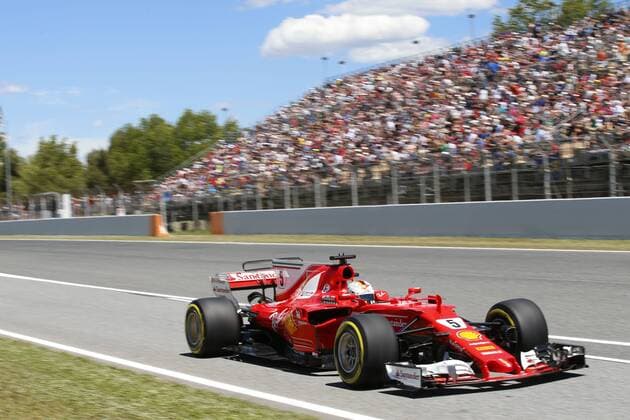 Motorsports: FIA Formula One World Championship WM Weltmeisterschaft 2017, Grand Prix of Spain, 5 Sebastian Vettel (GER, Scuderia Ferrari), Barcelona Spain xHOCHxZWEIx