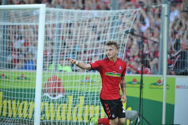 Jubel bei Maximilian Philipp (SC Freiburg) beim Spiel SC Freiburg vs FC Ingolstadt 04, am 13.05.2017. Freiburg Copyright: xLaegler xEibner-Pressefotox EP_slr