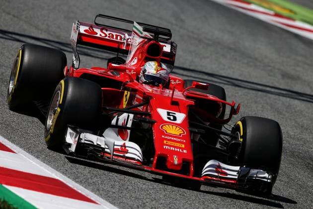 Spanish Grand Prix, Barcelona 11 - 14 May 2017 Sebastian Vettel (GER) Ferrari SF70H. 13.05.2017. 