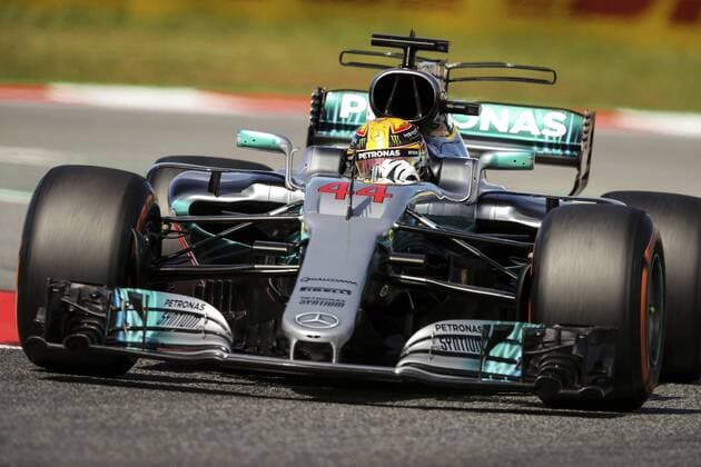 Jornada de clasifiación del Gran Premio de Espana en el circuito de Catalunya. En la imagen, Lewis Hamilton. Grand Prix of Spain qualifying round at Catalunya circuit. In this picture, Lewis Hamilton. xRVxRacingxPressx  RV RACING PRESS