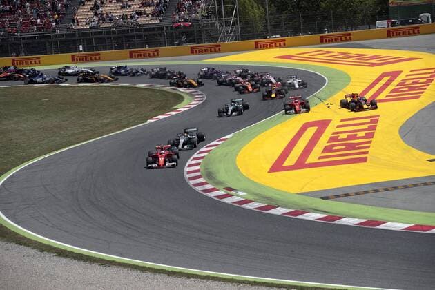 Formula One drivers compete during 2017 Grand Prix of Spain at Barcelona-Catalonia racetrack in Montmelo, Catalonia, northeastern Spain, 14 May 2017. GRAND PRIX OF SPAIN !ACHTUNG: NUR REDAKTIONELLE NUTZUNG!  Copyright: xAlbertoxEstevezx GRA205 20170514-636303687479967120