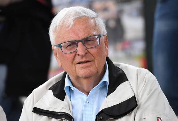 14.05.2017, xhbx, Fussball 1.Bundesliga Frauen, 1.FFC Frankfurt - TSG 1899 Hoffenheim, emspor v.l. Dr. Theo Zwanziger Frankfurt am Main