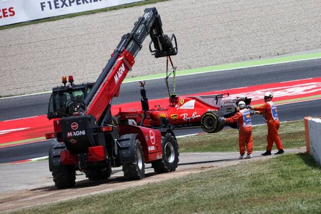 Spanish Grand Prix, Barcelona 11 - 14 May 2017 Kimi Raikkonen (FIN) Ferrari SF70H retired from the race at the start. 14.05.2017. 