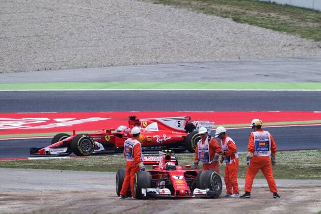 Spanish Grand Prix, Barcelona 11 - 14 May 2017 Kimi Raikkonen (FIN) Ferrari SF70H retired from the race at the start. 14.05.2017. 