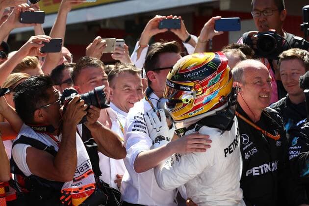 Spanish Grand Prix, Barcelona 11 - 14 May 2017 1st place Lewis Hamilton (GBR) Mercedes AMG F1 W08. 14.05.2017. 