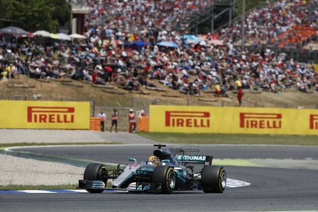 Motorsports: FIA Formula One World Championship WM Weltmeisterschaft 2017, Grand Prix of Spain, 44 Lewis Hamilton (GBR, Mercedes AMG Petronas F1 Team), Barcelona Spain xHOCHxZWEIx