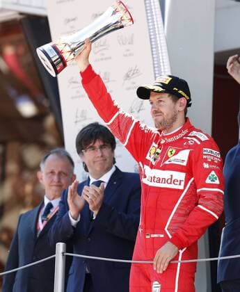 Motorsports: FIA Formula One World Championship WM Weltmeisterschaft 2017, Grand Prix of Spain, 5 Sebastian Vettel (GER, Scuderia Ferrari), Barcelona Spain xHOCHxZWEIx