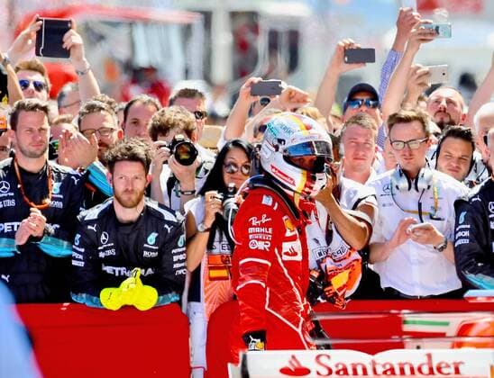 Bilder des Tages - SPORT Sebastian Vettel, Grosser Preis von Spanien 2017, Rennen, Motorsport, Formel 1, 14.05.2017, Barcelona Copyright: xAndre Eibner-Pressefotox EP_JAE