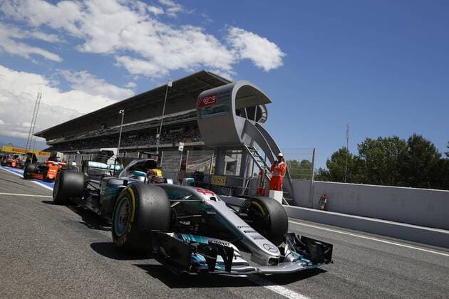 Motorsports: FIA Formula One World Championship WM Weltmeisterschaft 2017, Grand Prix of Spain, 44 Lewis Hamilton (GBR, Mercedes AMG Petronas F1 Team), Barcelona Spain xHOCHxZWEIx