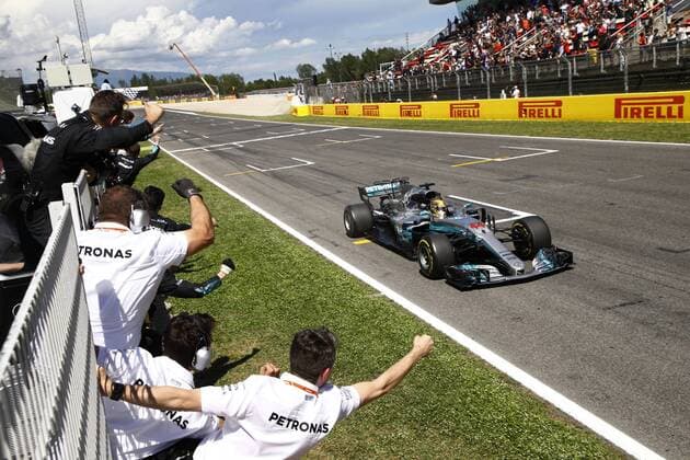 Motorsports: FIA Formula One World Championship WM Weltmeisterschaft 2017, Grand Prix of Spain, 44 Lewis Hamilton (GBR, Mercedes AMG Petronas F1 Team), Barcelona Spain xHOCHxZWEIx