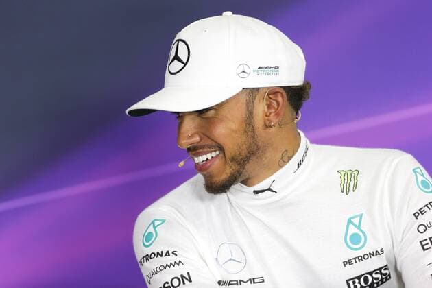 Spanish Grand Prix, Barcelona 11 - 14 May 2017 Lewis Hamilton (GBR) Mercedes AMG F1 in the FIA press conference PK Pressekonferenz 14.05.2017. 