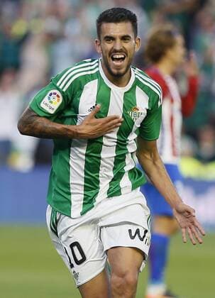 Midfielder Dani Ceballos of Betis jubilates a goal against Atletico de Madrid during their Liga Primera Division 37th round match at the Benito Villamarin stadium in Seville, Andalusia, Spain, 14 May 2017. BETIS VS. ATLETICO MADRID !ACHTUNG: NUR REDAKTIONELLE NUTZUNG!  Copyright: xJoséxManuelxVidalx SEV001 20170514-636303962781457979