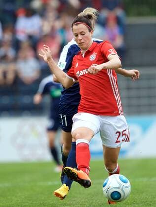 Fussball Frauen 1.Bundesliga 14.05.2017 21 Spieltag Potsdam Karl Liebknecht Stadion 1 FFC Turbine Potsdam geg FC Bayern Muenchen ( München )0 : 4 Viktoria SCHNADERBECK 25 FCB