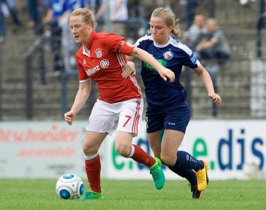 Fussball Frauen 1.Bundesliga 14.05.2017 21 Spieltag Potsdam Karl Liebknecht Stadion 1 FFC Turbine Potsdam geg FC Bayern Muenchen ( München )0 : 4 Melanie BEHRINGER 7 FCB Tabea KEMME 21 Turbine