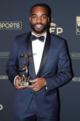 Alexandre Lacazette ( Trophee du 11 type de L1 ) FOOTBALL : Trophees UNFP - Beinsports - 15 05 2017 GwendolineLeGoff Panoramic 
