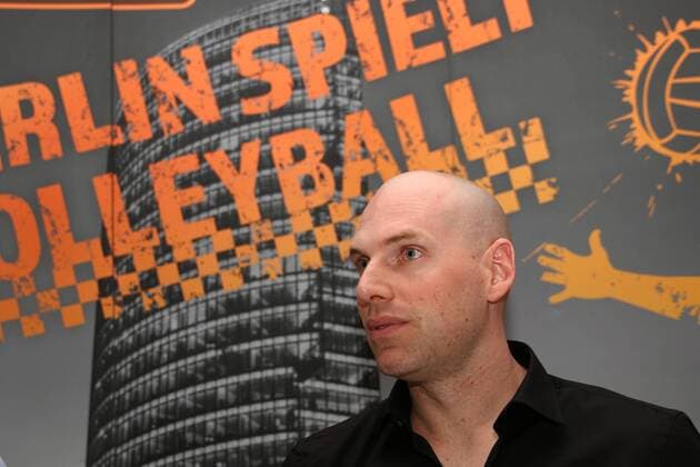 Volleyball, Herren, Saison 2016 17, 1. Bundesliga, Pressekonferenz BR Volleys, Cheftrainer Luke Reynolds (Berlin Recycling Volleys), 16.05.17, Copyright: xMichaelxHundtx xMatthiasxKochx