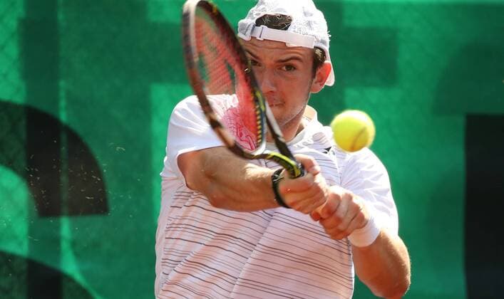TENNIS - International Spring Bowl MOEDLING,AUSTRIA,16.MAY.17 - TENNIS - International Spring Bowl. Image shows Jurij Rodionov (AUT). GEPAxpictures xMarioxKneisl
