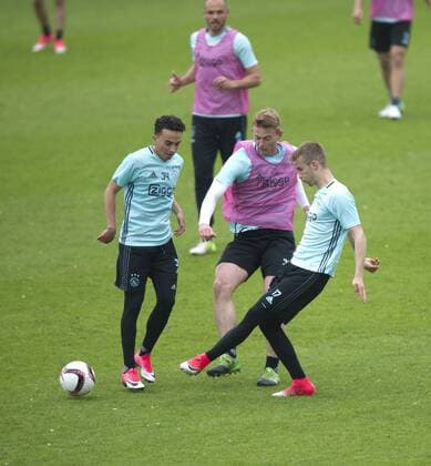 18-05-2017 VOETBAL: TRAINING AJAX: AMSTERDAM Matthijs de Ligt (Ajax) Foto:SCS Michel Utrecht Training session Ajax UEFA Europa League 2016 2017 xVIxVIxImagesx xSoenarxChamidxsportfotografiexIVx 7816775