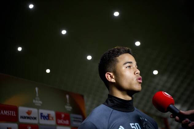 18-05-2017 VOETBAL: TRAINING AJAX: AMSTERDAM Justin Kluivert (Ajax) Foto:SCS Michel Utrecht Training session Ajax UEFA Europa League 2016 2017 xVIxVIxImagesx xSoenarxChamidxsportfotografiexIVx 7816920