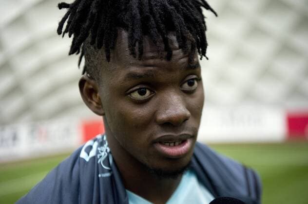 18-05-2017 VOETBAL: TRAINING AJAX: AMSTERDAM Bertrand Traore (Ajax) Foto:SCS Michel Utrecht Training session Ajax UEFA Europa League 2016 2017 xVIxVIxImagesx xSoenarxChamidxsportfotografiexIVx 7817065