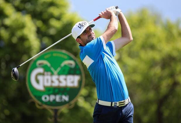 GOLF - Goesser Open MARIA LANKOWITZ,AUSTRIA,18.MAY.17 - GOLF - Goesser Open, GC Erzherzog Johann. Image shows Jean-Michel Hall (ENG). GEPAxpictures xChristianxWalgram