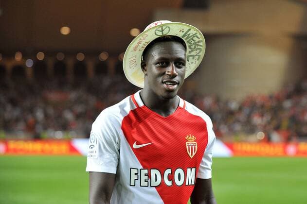 23 BENJAMIN MENDY (mon) - JOIE FOOTBALL : Remise du trophee de champion de France de ligue 1 a l AS MONACO - 17 05 2017 FEP Panoramic 