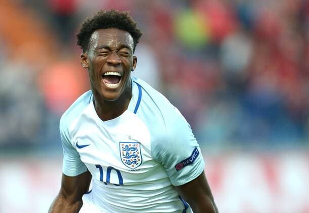 Themen der Woche - SPORT Bilder des Tages - SPORT U-17 Finals ENG-SPA - Varazdin, Croatia 19.05.2017., Varazdin, Croatia - UEFA U-17 European Championship EM Europameisterschaft finals, England vs Spain. Callum Hudson Odol.  SanjinxStrukic PIXSELL